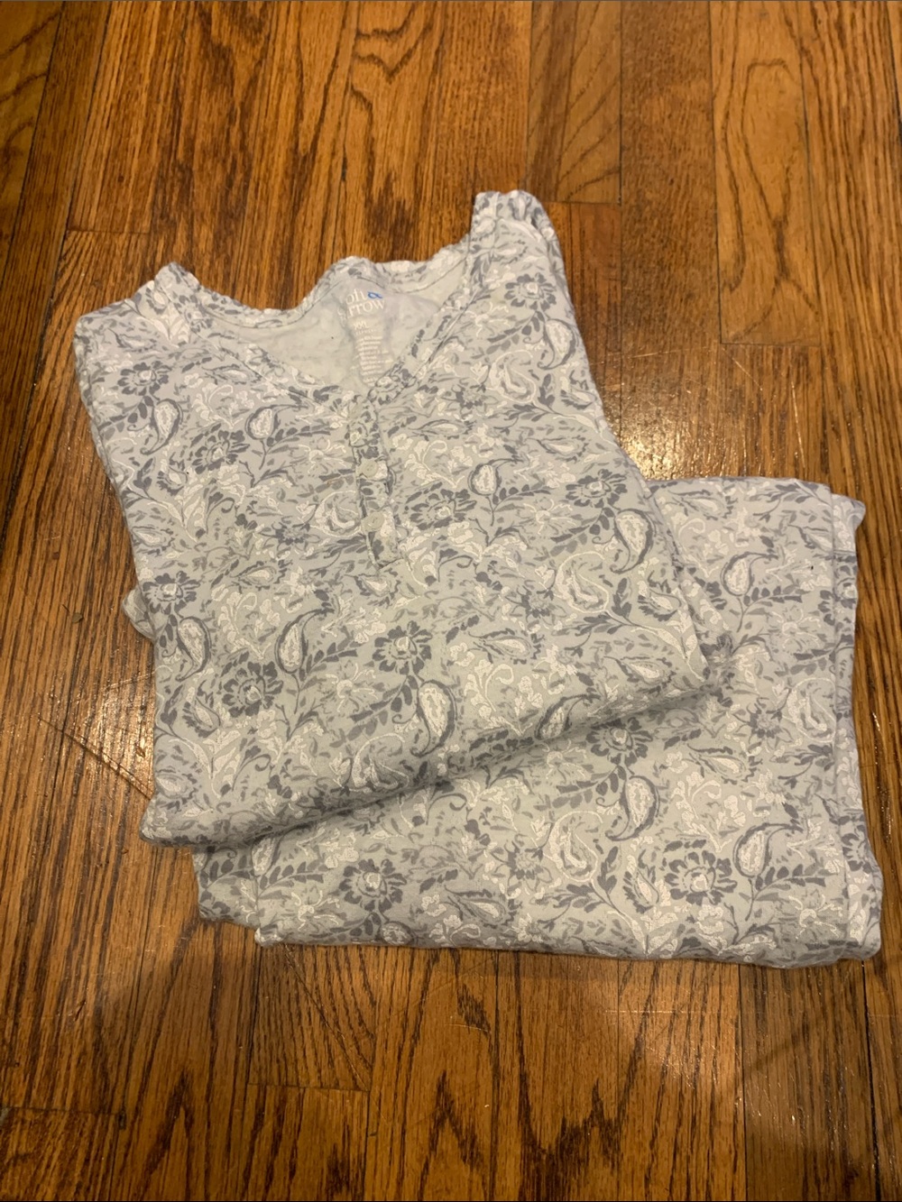 croft & barrow Light Gray Floral Woman XXL